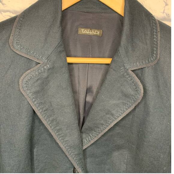 Tahari Linen/Cotton Blazer - Picture 4 of 9